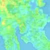 Kerzuc topographic map, elevation, terrain