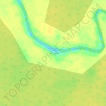 Cuchara topographic map, elevation, terrain