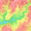 Lacoussiere topographic map, elevation, terrain
