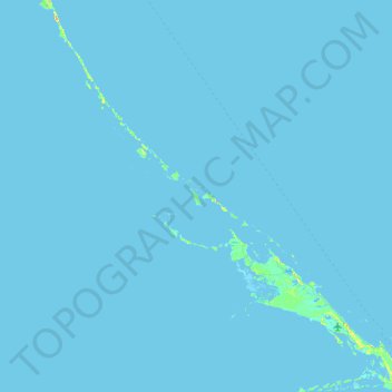 Normans Pond Cay topographic map, elevation, terrain