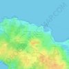 Les Eaux topographic map, elevation, terrain