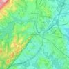 Morristown topographic map, elevation, terrain