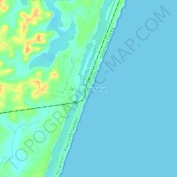 Ambila Lemaitso topographic map, elevation, terrain
