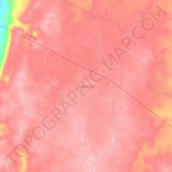 Catuday topographic map, elevation, terrain