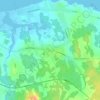 Cap-Pelé topographic map, elevation, terrain