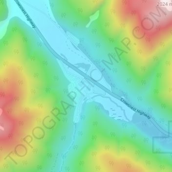 Sunshine Valley topographic map, elevation, terrain