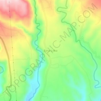Rana Loba topographic map, elevation, terrain