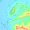 Kryegjatë topographic map, elevation, terrain