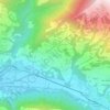 Fanas topographic map, elevation, terrain