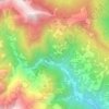 Cacet topographic map, elevation, terrain