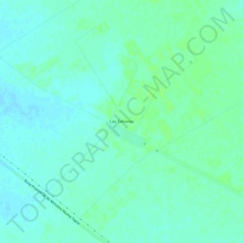Las Tahonas topographic map, elevation, terrain