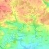 Mongardis topographic map, elevation, terrain