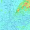 Guangzhou topographic map, elevation, terrain