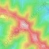 Parashka topographic map, elevation, terrain