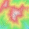 Santiago Peak topographic map, elevation, terrain