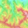 Gornja Bioča topographic map, elevation, terrain