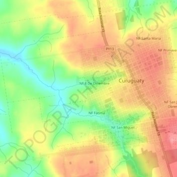 NF Industrial topographic map, elevation, terrain