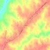 Guinea Mills topographic map, elevation, terrain