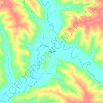 Polsgrove topographic map, elevation, terrain