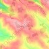 Sierra Central topographic map, elevation, terrain