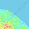 Pesaro topographic map, elevation, terrain