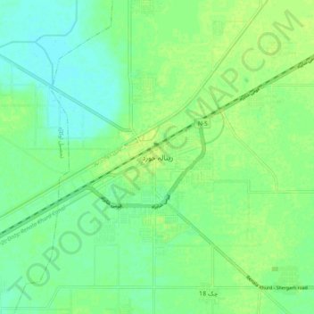 Renala Khurd topographic map, elevation, terrain