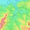 Catford topographic map, elevation, terrain