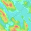 Lake Cecebe topographic map, elevation, terrain