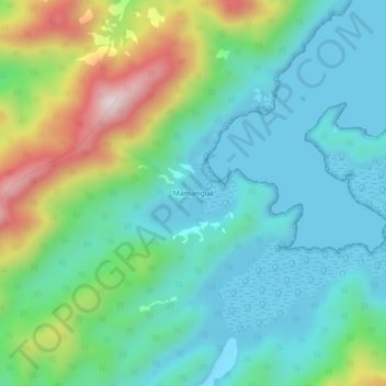 Mamanguá topographic map, elevation, terrain