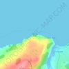 Fortune Head topographic map, elevation, terrain