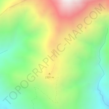 Shoda Lake topographic map, elevation, terrain