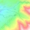 Muktinath topographic map, elevation, terrain