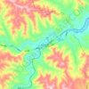 娘子关镇 topographic map, elevation, terrain
