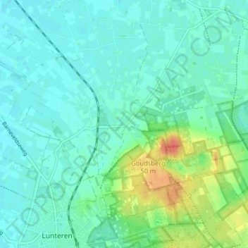 Meulunteren topographic map, elevation, terrain