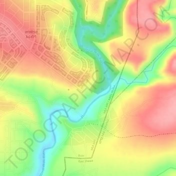 Bole topographic map, elevation, terrain