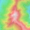 Charleston Peak topographic map, elevation, terrain