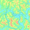 Paintsville topographic map, elevation, terrain