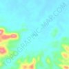 Poring topographic map, elevation, terrain