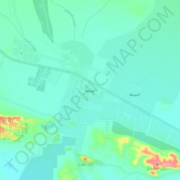 Duruma topographic map, elevation, terrain
