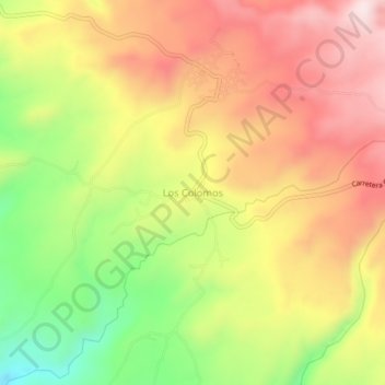 Los Colomos topographic map, elevation, terrain
