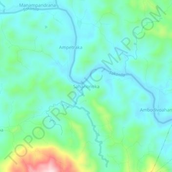 Sahanonoka topographic map, elevation, terrain
