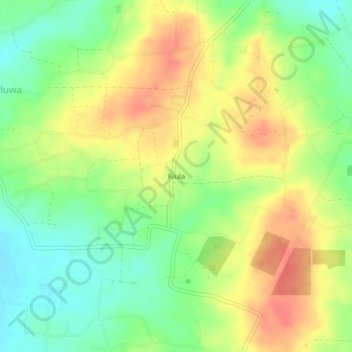 Kiula topographic map, elevation, terrain