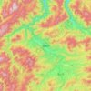 Hida topographic map, elevation, terrain