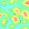 Matugga topographic map, elevation, terrain