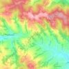 Dział topographic map, elevation, terrain