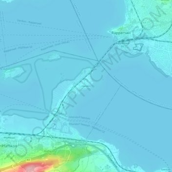 Hurden topographic map, elevation, terrain