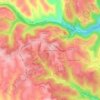 Becker Highlands topographic map, elevation, terrain