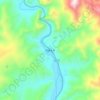 甲桑卡乡 topographic map, elevation, terrain