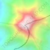 Volcán Pomerape topographic map, elevation, terrain