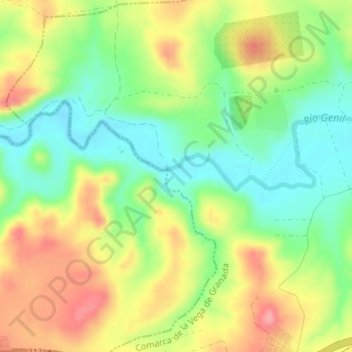 Isla Palma topographic map, elevation, terrain